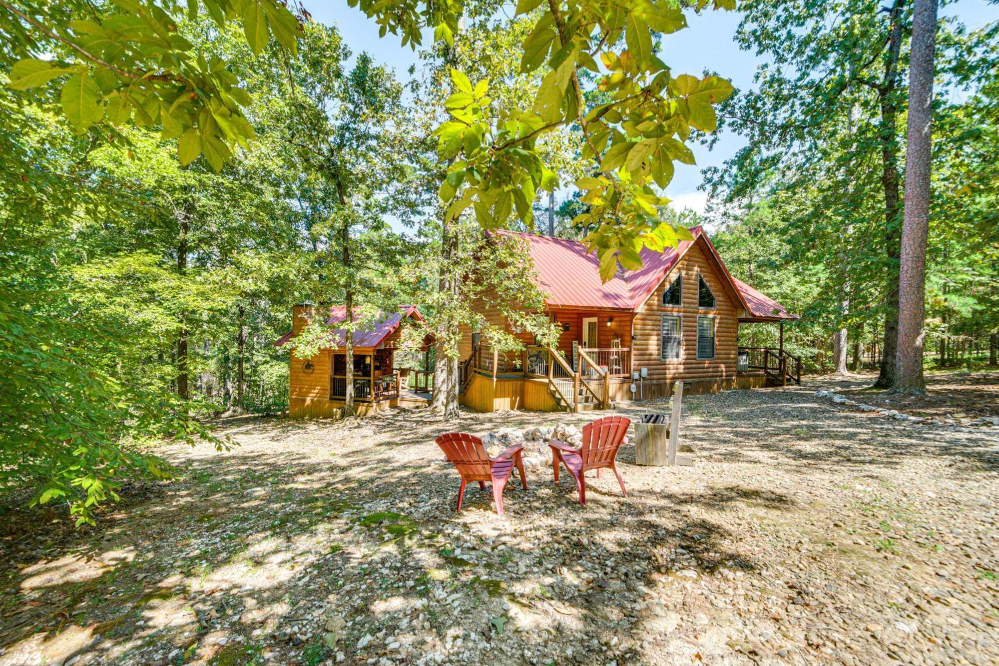 Broken Bow Rental Cabin With Hot Tub And Bar Eksteriør billede
