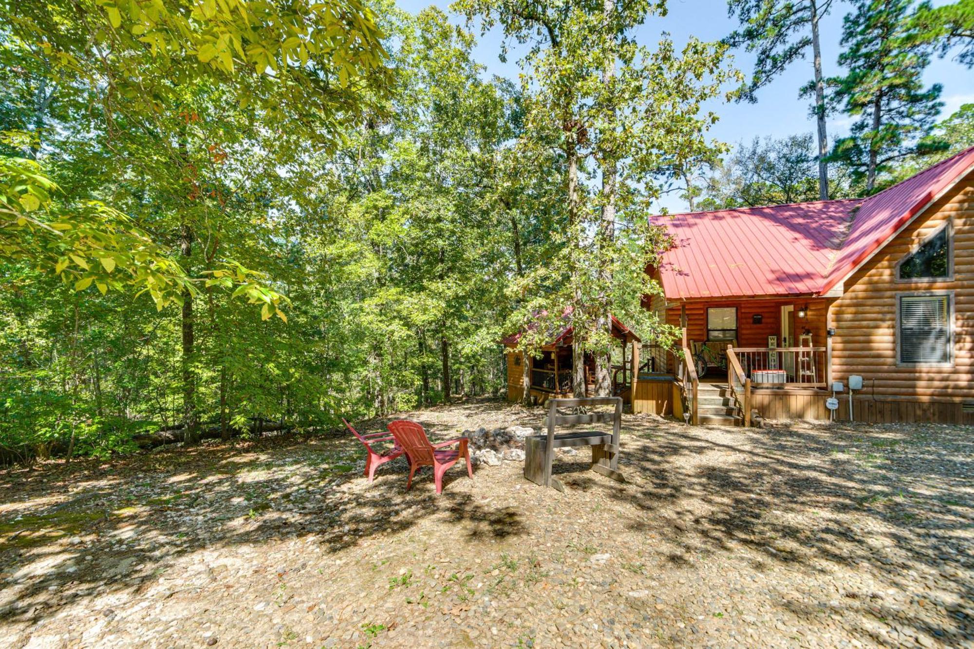 Broken Bow Rental Cabin With Hot Tub And Bar Eksteriør billede